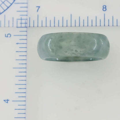 WATER JADEITE JADE BAND RING FINGER SIZE 10.25 UPC #392571