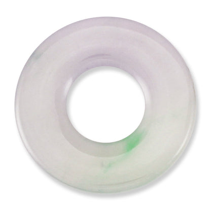 Ice Jadeite Jade Loose Pi Disc Pendant | Jade Donut | UPC #342927
