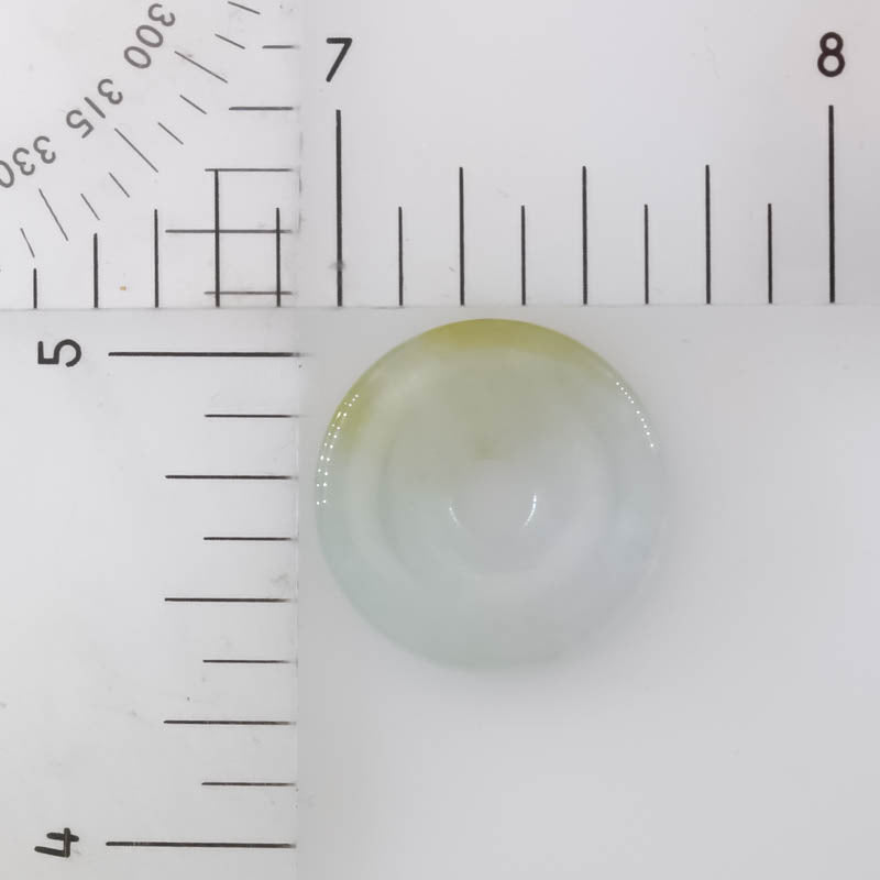 Ice Jadeite Jade Loose Pi Disc Pendant Carving | Jade Donut | UPC #407152