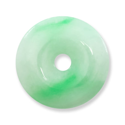 Green Jadeite Jade Loose Pi Disc Pendant | Green Jade Donut | UPC #407077