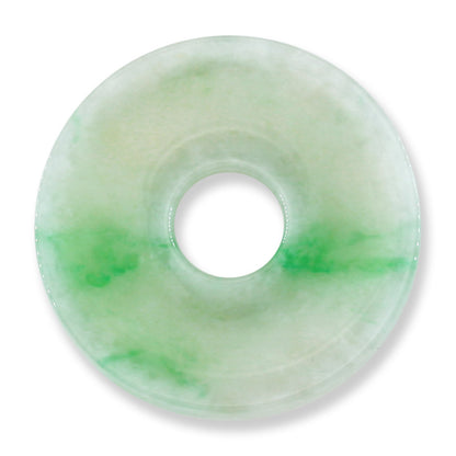 Green Jadeite Jade Loose Pi Disc Pendant Carving | Jade Donut | UPC #324954