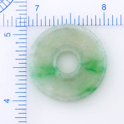 Green Jadeite Jade Loose Pi Disc Pendant Carving | Jade Donut | UPC #324954