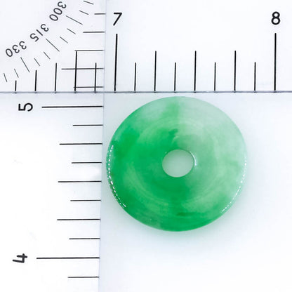 Green Jadeite Jade Loose Pi Disc Pendant | Green Jade Donut | UPC #382619