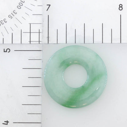 Green Jadeite Jade Loose Pi Disc Pendant | Green Jade Donut | UPC #407107