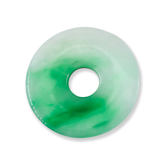 Green Jadeite Jade Loose Pi Disc Pendant Carving | Jade Donut | UPC #342866