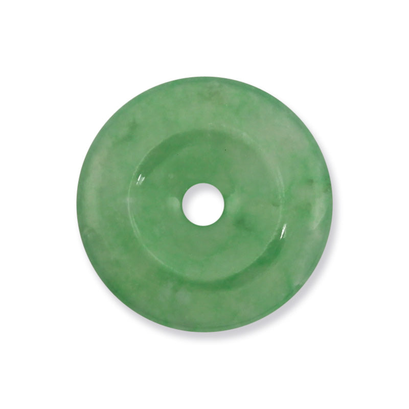Green Jadeite Jade Loose Pi Disc for Pendant | UPC #095021