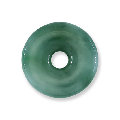 Green Jadeite Jade Loose Pi Disc Pendant Carving | Jade Donut | UPC #400511