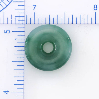 Green Jadeite Jade Loose Pi Disc Pendant Carving | Jade Donut | UPC #400511