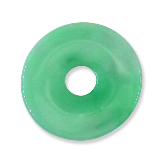 Green Jadeite Jade Loose Pi Disc Pendant Carving | Jade Donut | UPC #403475