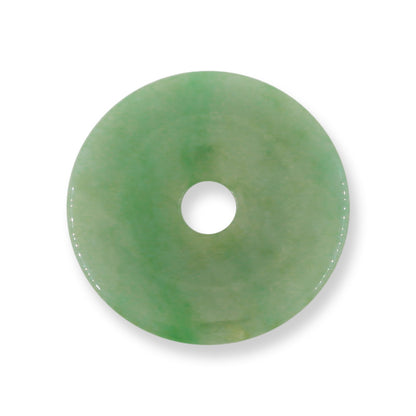 Green Jadeite Jade Loose Pi Disc Pendant | Green Jade Donut | UPC #355941