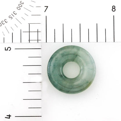 Green Jadeite Jade Loose Pi Disc Pendant | Green Jade Donut | UPC #190931