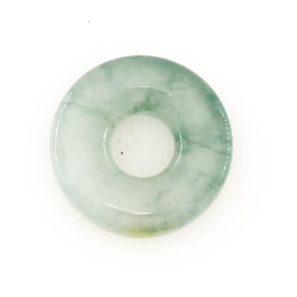 Green Jadeite Jade Loose Pi Disc Pendant | Green Jade Donut | UPC #190931