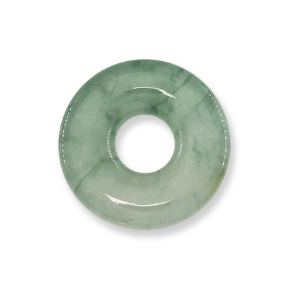 Green Jadeite Jade Loose Pi Disc Pendant | Green Jade Donut | UPC #190931