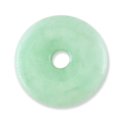Green Jadeite Jade Loose Pi Disc Pendant | Green Jade Donut | UPC #328013