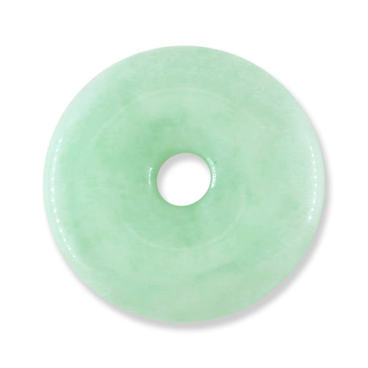 Green Jadeite Jade Loose Pi Disc Pendant | Green Jade Donut | UPC #328013