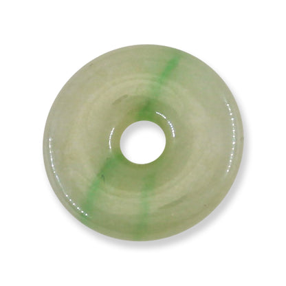 Green Jadeite Jade Loose Pi Disc Pendant | Green Jade Donut | UPC #407114
