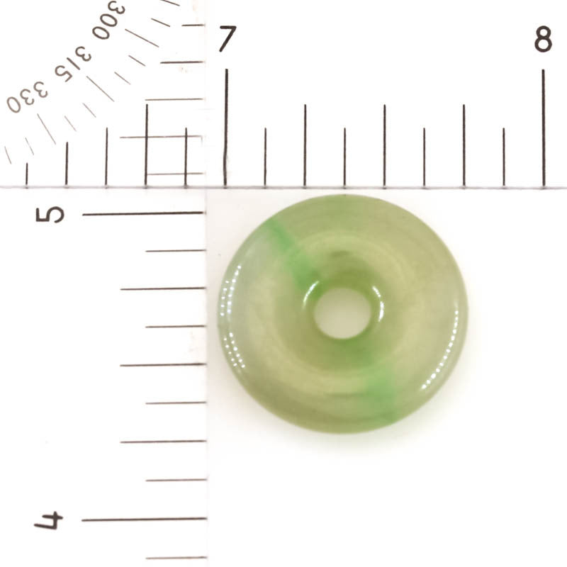 Green Jadeite Jade Loose Pi Disc Pendant | Green Jade Donut | UPC #407114