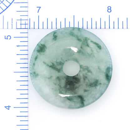 Green Jadeite Jade Loose Pi Disc Pendant Carving | Jade Donut | UPC #400245