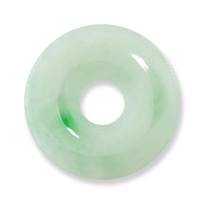 Green Jadeite Jade Loose Pi Disc Pendant Carving | Jade Donut | UPC #400245