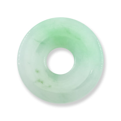 Green Jadeite Jade Loose Pi Disc Pendant | Green Jade Donut | UPC #407091