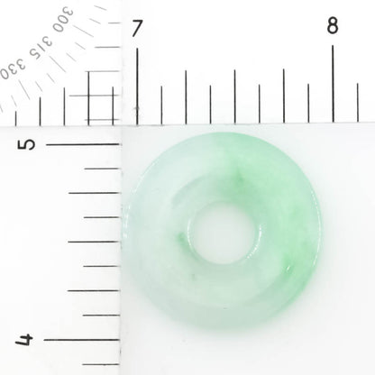 Green Jadeite Jade Loose Pi Disc Pendant | Green Jade Donut | UPC #407091