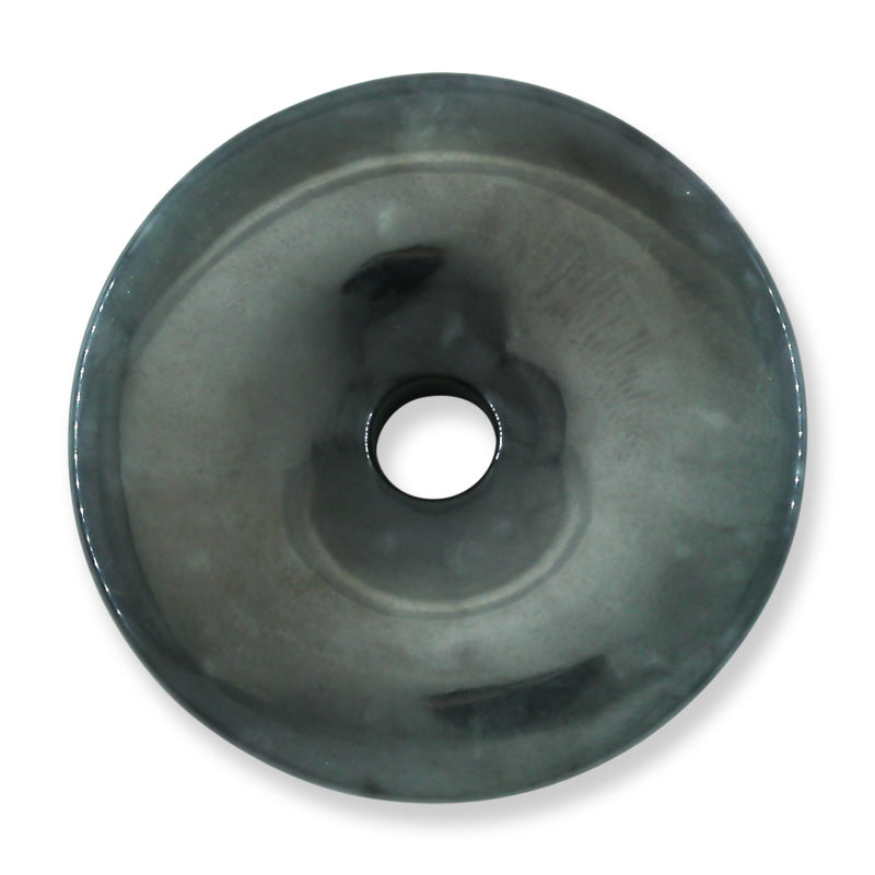 Blue-Green Guatemalan Jadeite Jade Loose Pi Disc Pendant Carving | Jade Donut | UPC #401150