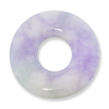 Lavender Jadeite Jade Loose Pi Disc Pendant  | Jade Donut | UPC #342903