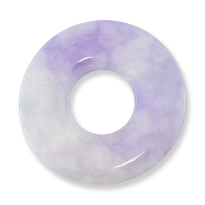 Lavender Jadeite Jade Loose Pi Disc Pendant  | Jade Donut | UPC #342903