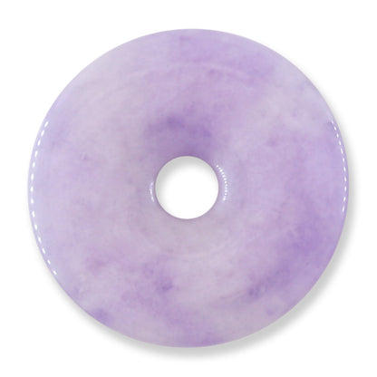 Lavender Jade Loose Disc Pendant  | Jade Donut | UPC #401020