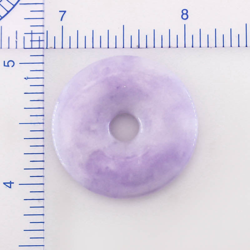 Lavender Jade Loose Disc Pendant  | Jade Donut | UPC #401020