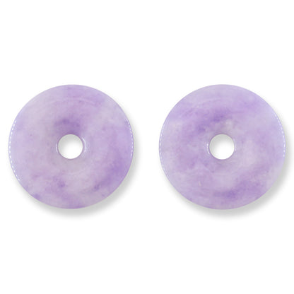Lavender Jade Loose Disc Pendant  | Jade Donut | UPC #401020