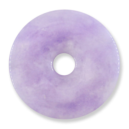 Lavender Jade Loose Disc Pendant  | Jade Donut | UPC #401020