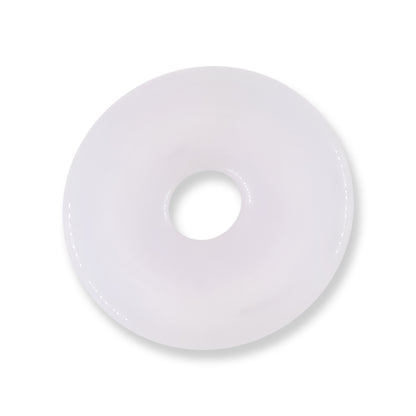 White Jadeite Jade Loose Pi Disc Pendant | White Jade Donut | UPC #407138