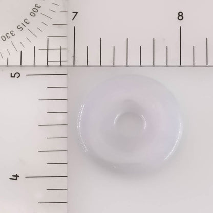 White Jadeite Jade Loose Pi Disc Pendant | White Jade Donut | UPC #407138