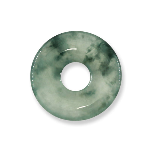 Translucent water Jadeite Jade Loose Pi Disc Pendant | Jade Donut | UPC #397910
