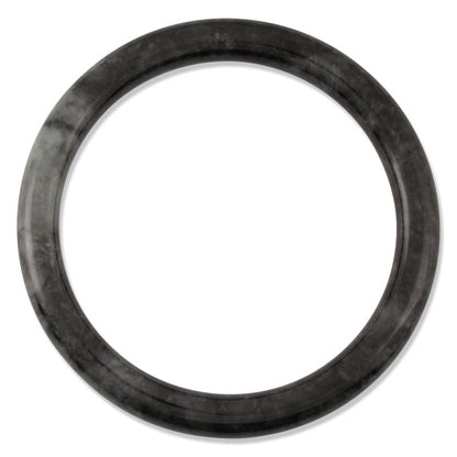 Grey Jadeite Jade Cylindrical Bangle 59.3mm | UPC #314214