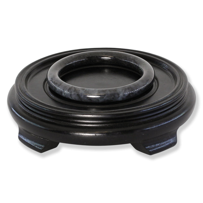 Grey Jadeite Jade Cylindrical Bangle 57.6mm | UPC #320949