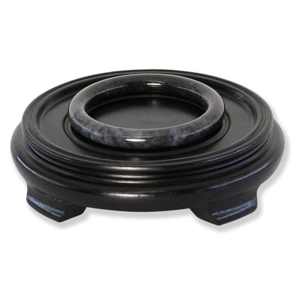 Grey Jadeite Jade Cylindrical Bangle 57.6mm | UPC #320949