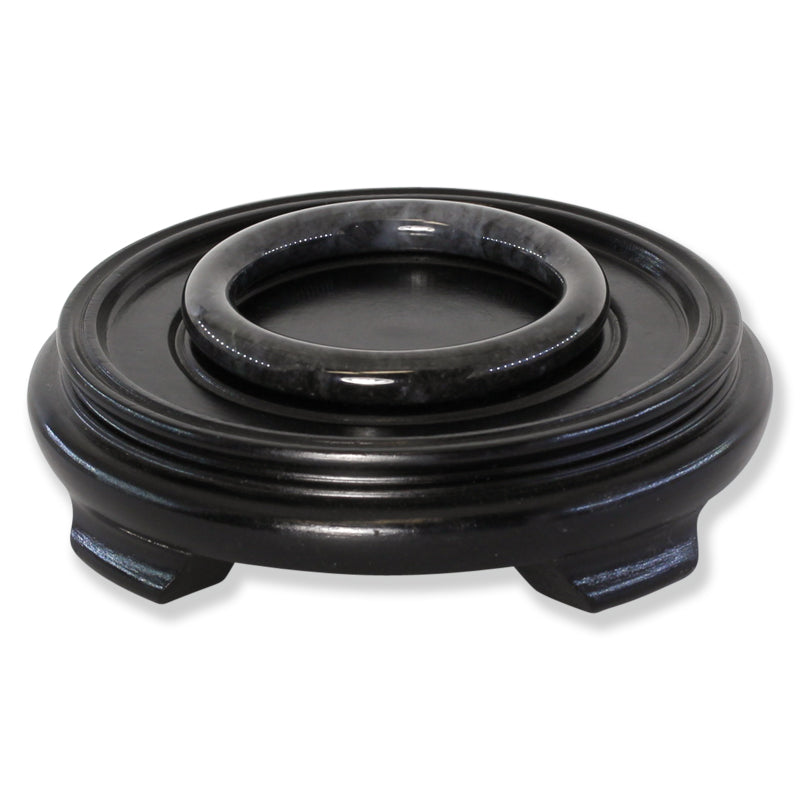 Grey Jadeite Jade Cylindrical Bangle 57.6mm | UPC #320949