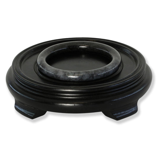 Grey Jadeite Jade Cylindrical Bangle 58.5mm | UPC #323032