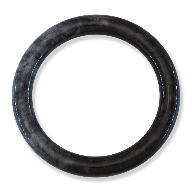 Grey Jadeite Jade Cylindrical Bangle 58.5mm | UPC #323032