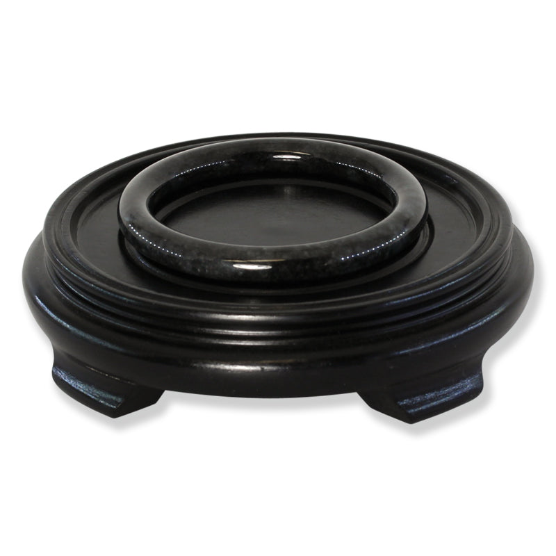 Grey Jadeite Jade Cylindrical Bangle 62.5mm | UPC #320925