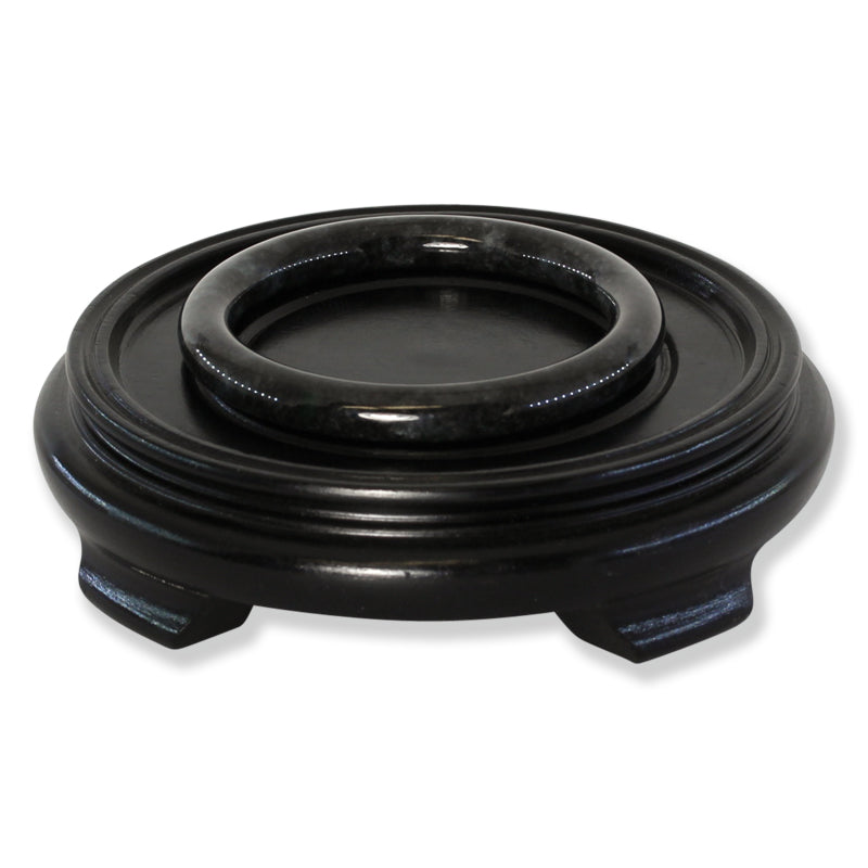 Grey Jadeite Jade Cylindrical Bangle 62.5mm | UPC #320925