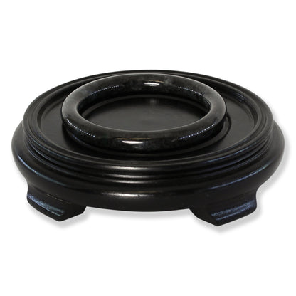 Grey Jadeite Jade Cylindrical Bangle 62.5mm | UPC #320925