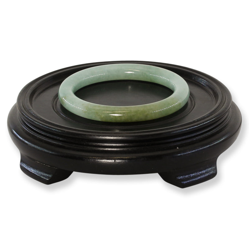 Green Jadeite Jade Cylindrical Bangle 57.0MM | UPC #400344