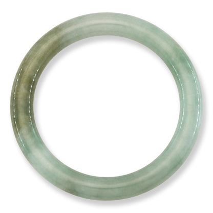 Green Jadeite Jade Cylindrical Bangle 57.0MM | UPC #400344