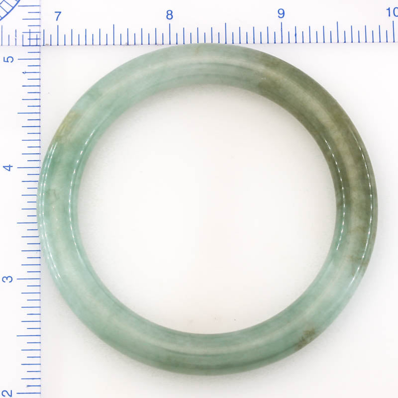 Green Jadeite Jade Cylindrical Bangle 57.0MM | UPC #400344