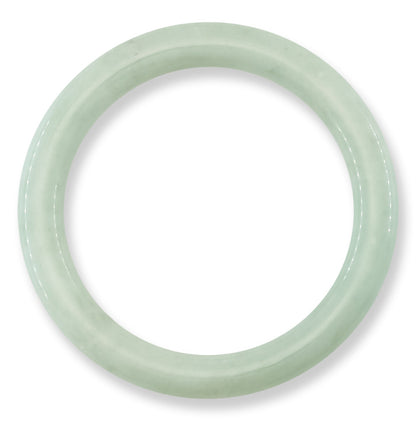 Green Jadeite Jade Cylindrical Bangle 58.6MM | UPC #134164