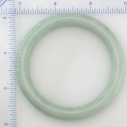 Green Jadeite Jade Cylindrical Bangle 58.6MM | UPC #134164