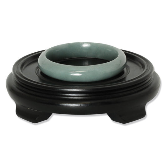 Bluie Green Jadeite Jade Half Round Bangle 60.7MM UPC #117556